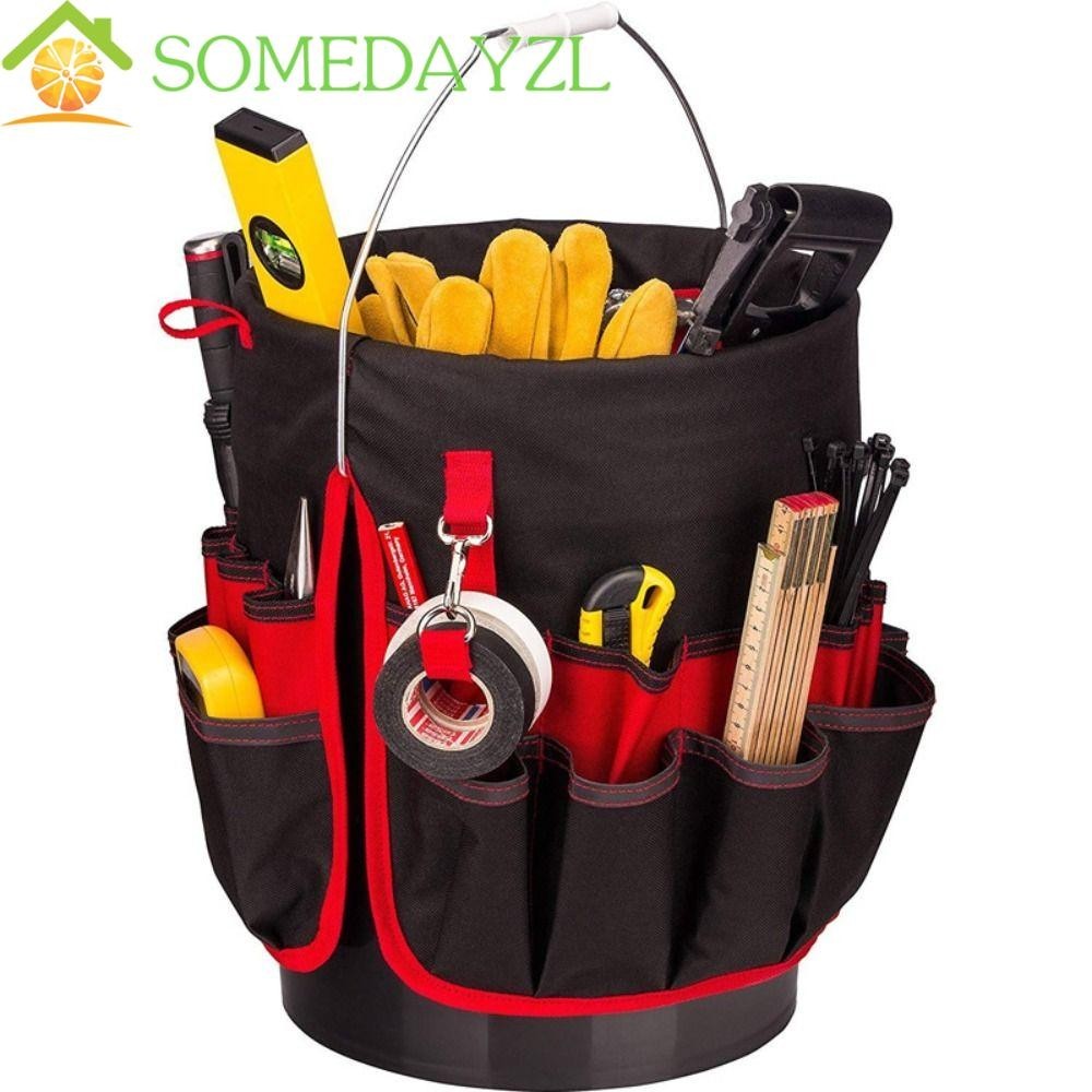 Somedayzl Bucket Organizer, ความจุขนาดใหญ ่ Multi Pocket Gardening Tool ...