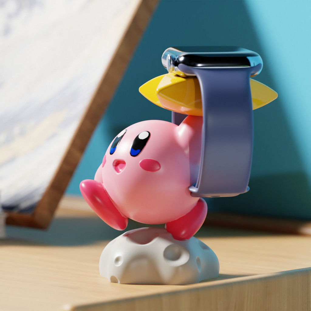 Creative Star Kirby เหมาะสําหรับ iwatch Apple Watch Charger Stand ฐานแท ่ นชาร ์ จนาฬิกา Huawei