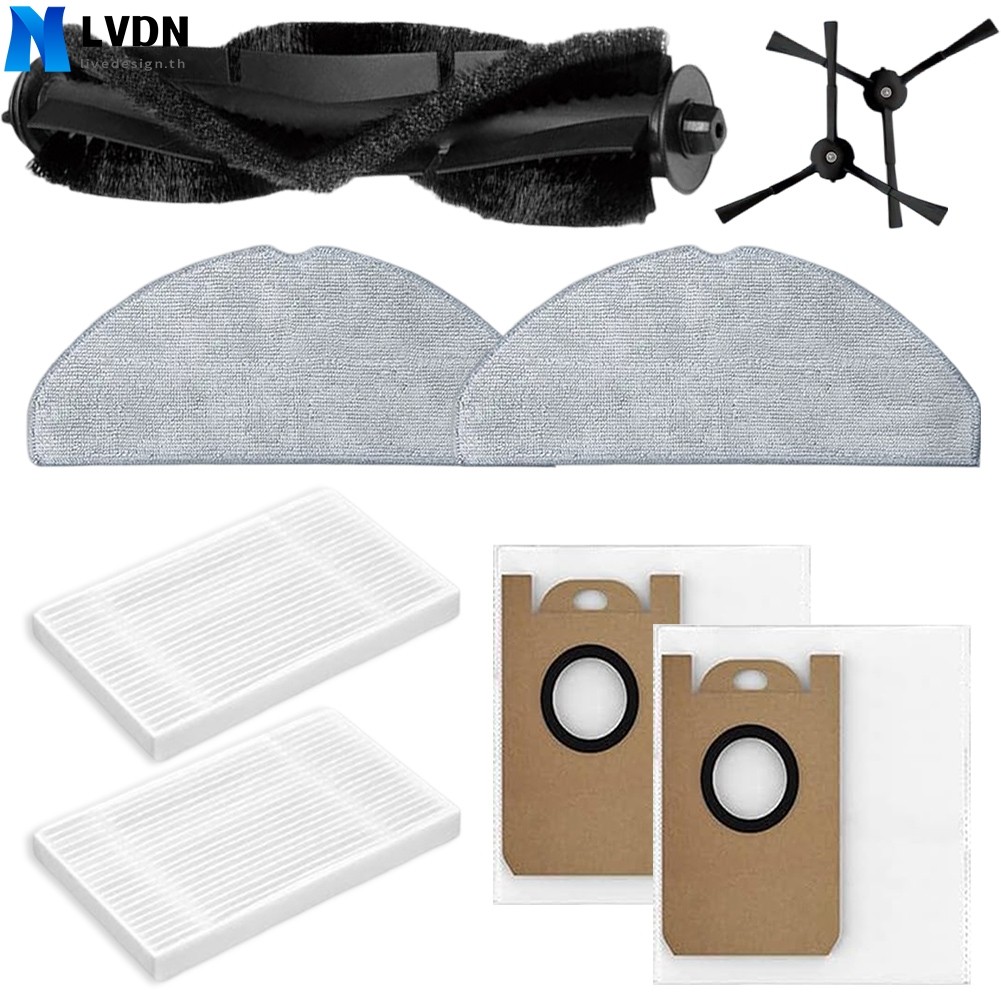 Kit Ricambi Per Robot Aspirapolvere Tapo RV30/RV20 Max Plus - Filtri, Panni Mocio E Spazzole Laterali