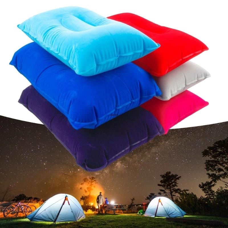 Camping หมอนแบบพกพา Inflatable หมอน Ergonomic Inflating หมอนเปลญวนหมอน ...