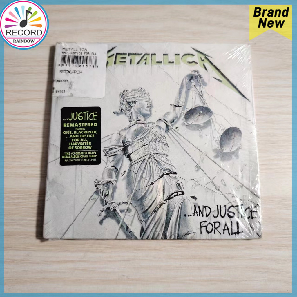 เมทัลลิก้าAnd Justice For All Remastered CD Album [ปิดผนึก] IP0285