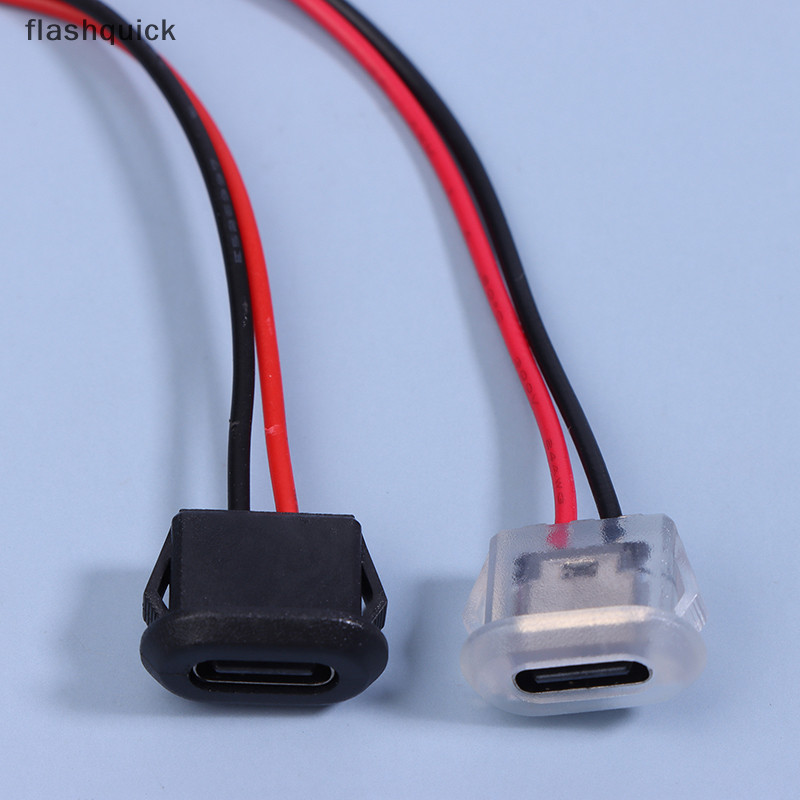 Flashquick 2 ชิ้น Type-C 2P High Current Fast Charging ซ็อกเก็ตพอร์ต ...