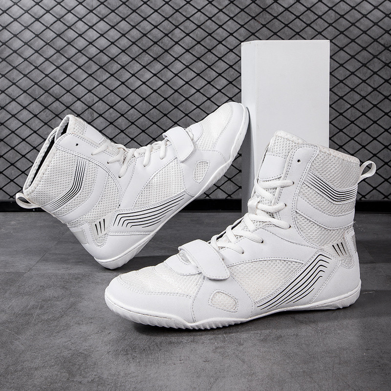 New Professional Boxing Shoe Competition Training Men s Wrestling Shoes Fighting Fighting Sanda Weightlifting Squat Shoes 14NW Shopee Thailand