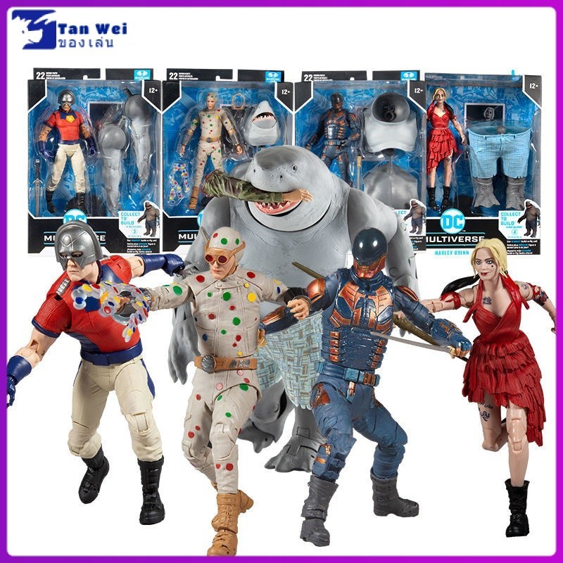 พร้อมส่ง [ของแท้] McFarlaneand Shark King Set Harley Quinn Harley Quinn