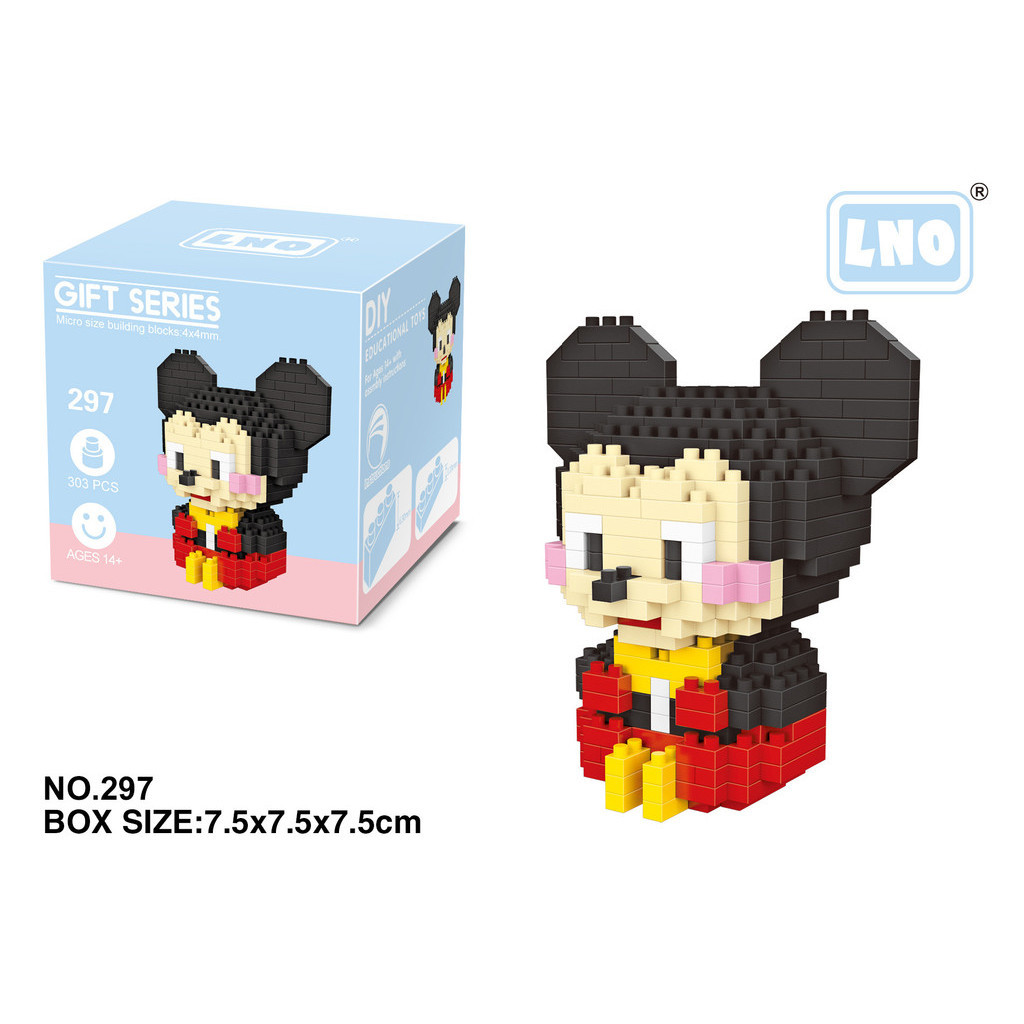 การ ์ ตูนการ ์ ตูน Building Blocks Mickey Minnie อะนิเมะสัตว ์ สัตว ์ ...