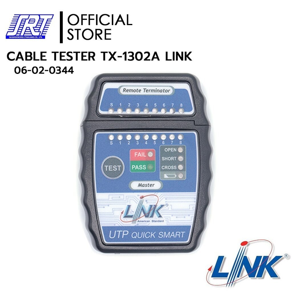 เครื่องมือตรวจสอบสาย | 06-02-0344 | LINK TX-1302A CABLE TESTER | Shopee ...