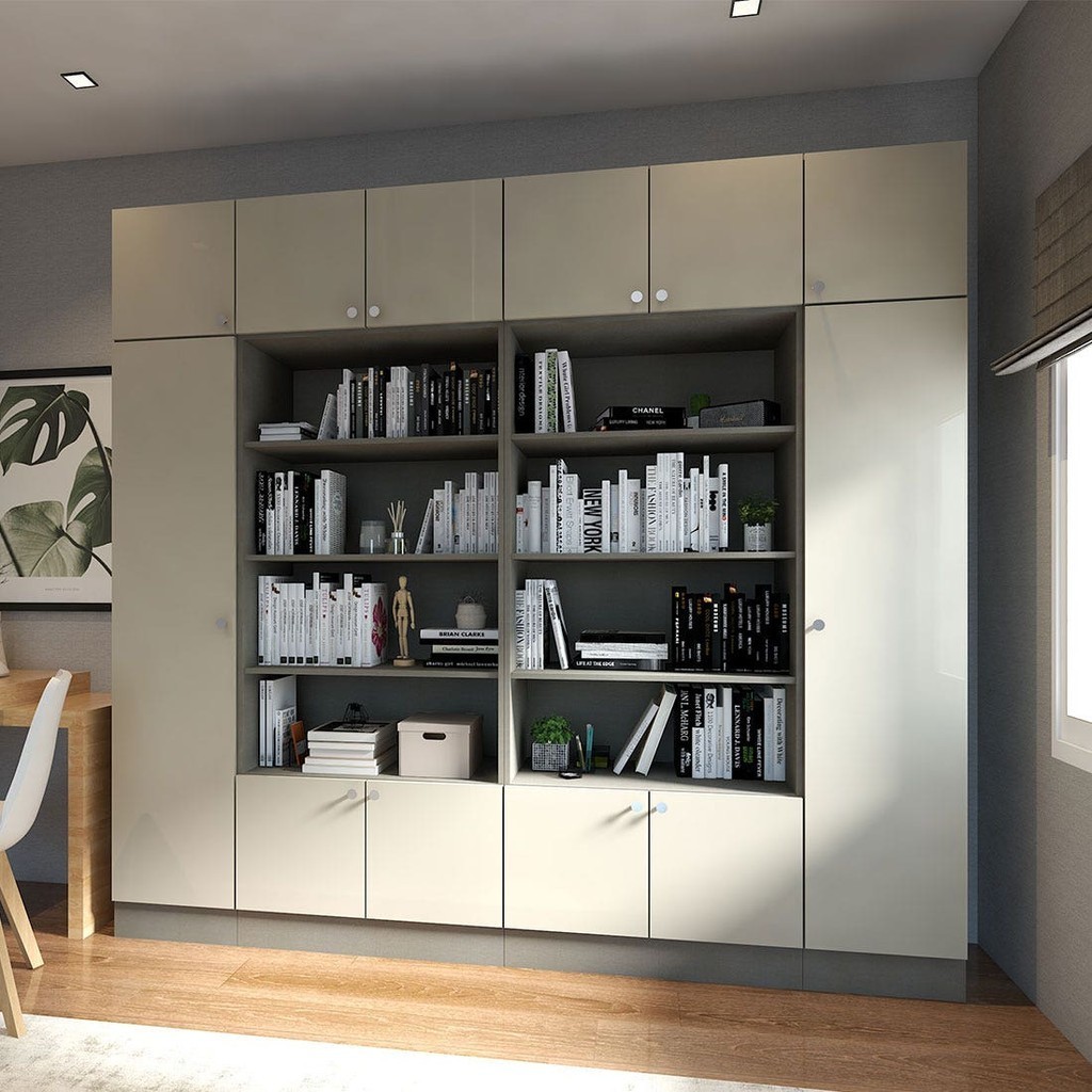 Koncept Furniture ชุดตู้เก็บของหนังสือ ขนาด 240 ซม. รุ่น Contini Plus ...