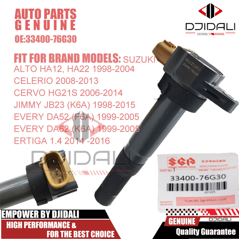 Ignition COIL 33400-76G30 สําหรับ SUZUKI Alto Celerio Cervo Jimmy Every ...