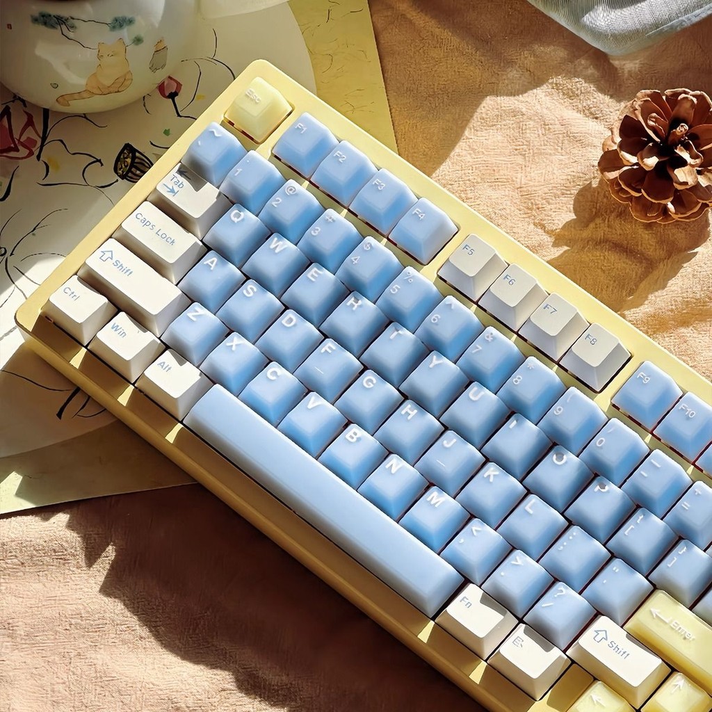 Sea Salt Soda Water Keycaps 164keys Cherry Profile ABS + PBT Double ...