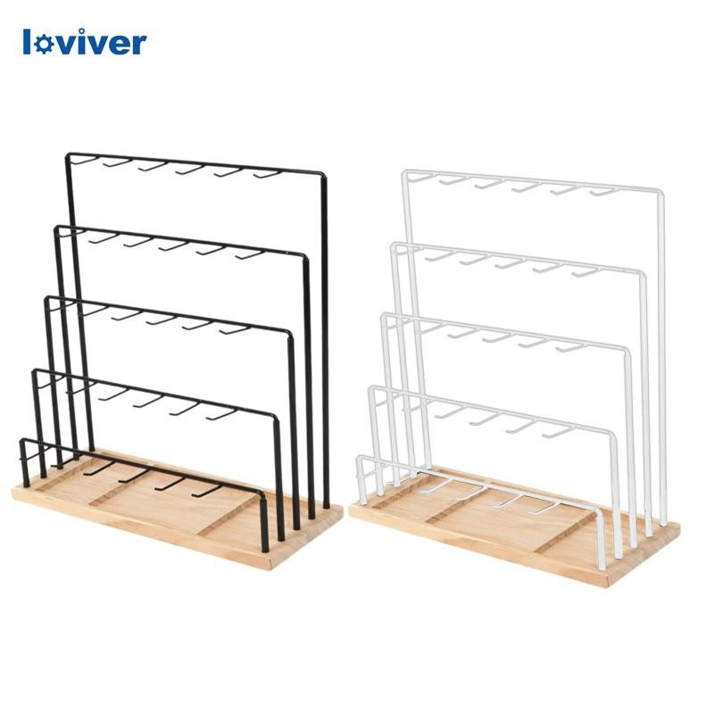จัดส่งในพื้นที่Jewelry Hanger Rack,5 ชั้นต่างหูขาตั้งจอแสดงผลผู้ถือ ...