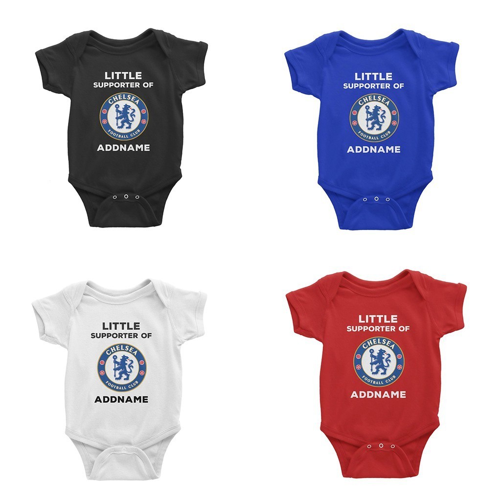 Chelsea FC Little Supporter Personalizable with Name Baby Romper 7TLL ...