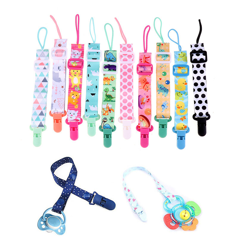 FIL 1 ชิ้นปรับ Baby Pacifier คลิปโซ่ Dummy ผู้ถือจุกนมหลอก Pacifier ...