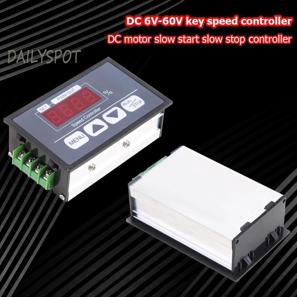 Soft Start Stop PWM DC Motor Speed Governor 6-60V 30A Digital Display ...