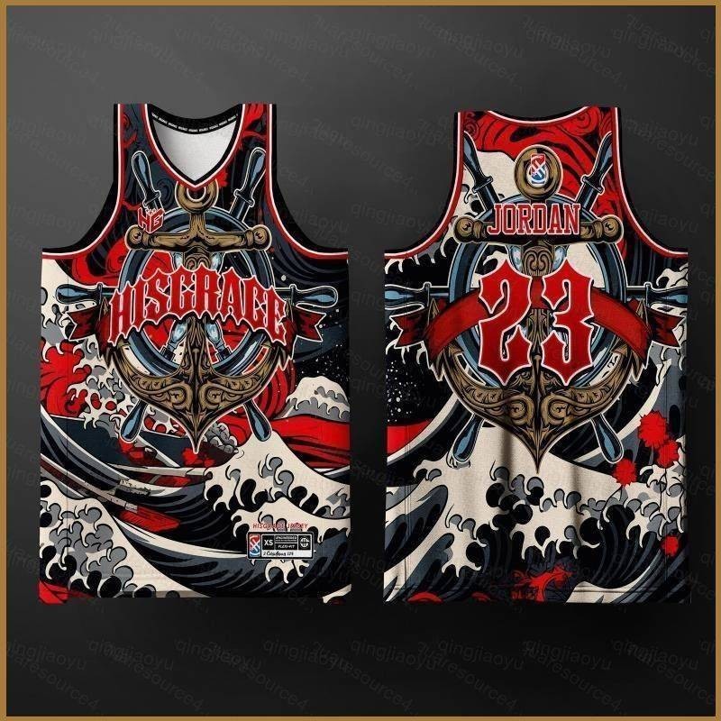 Jordan Jersey Concept Lakers Shipwheel Anchor Basketball Sports Vest