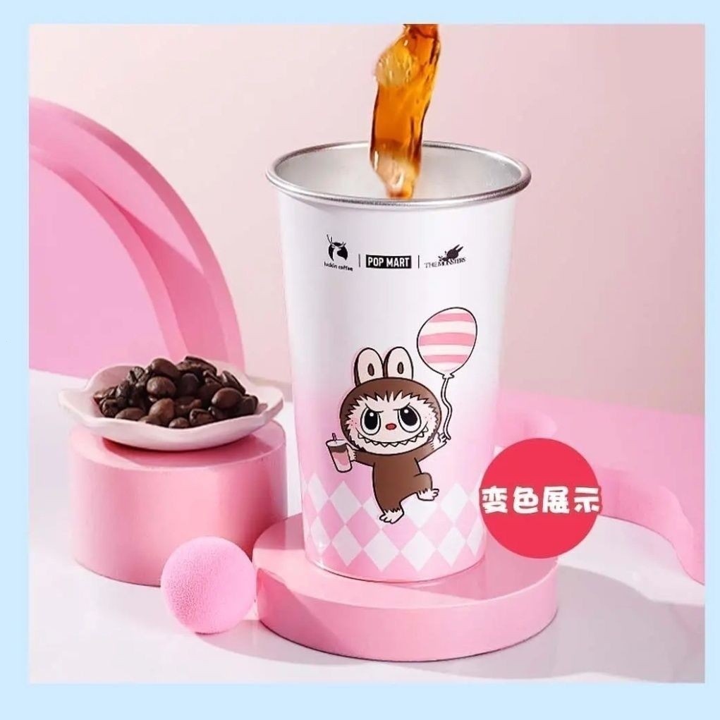 P POP MART ของแท้ labubu labubu Cold Sensation ถ้วยเปลี่ยนสี | Shopee ...
