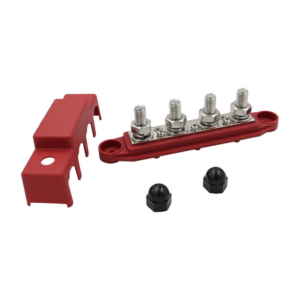 4 โพสต ์ Power Distribution Block Bus Bar สตั ๊ ดสายไฟกระแสสูงสําหรับ ...