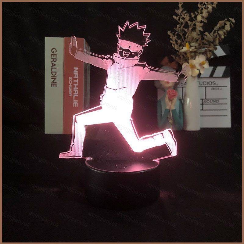 Jujutsu Kaisen Night Light อะนิเมะ Gojo Satoru รูปโคมไฟระยะไกล LED ชาร ...