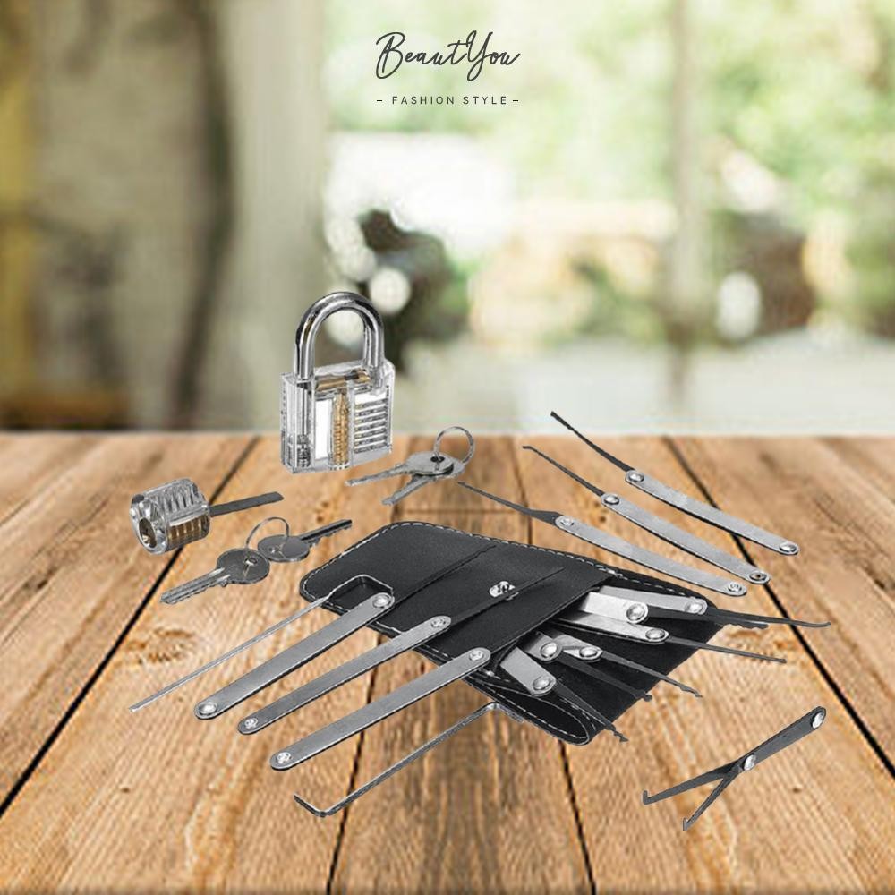 ปลดล็อค LockPractice Lock Pick Set Key Extractor Padlock Lockpick Tool ...