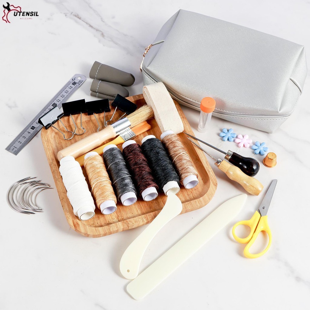 49 ชิ้น Bookbinding Kit Hand Book Binding Starter ชุดเครื่องมือหนังสือ ...