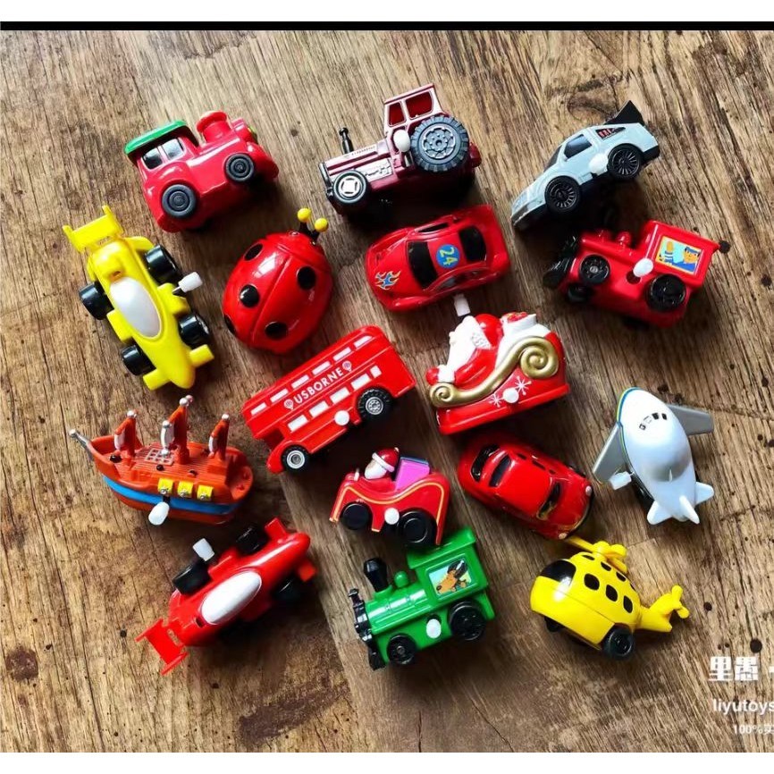 ขายร้อนจัดส่งฟรีสุดน่ารัก ~ Mini Clockwork พร้อมล้อสากล Double-Decker ...