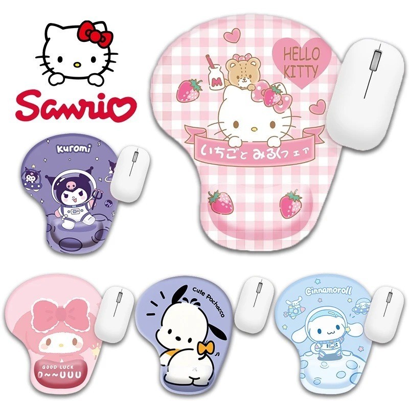 SANRIO แผ่นรองเมาส์ ซานริโอ คุโรมิ ซินนามอนโรล พร้อมสายรัดข้อมือน่ารัก ...
