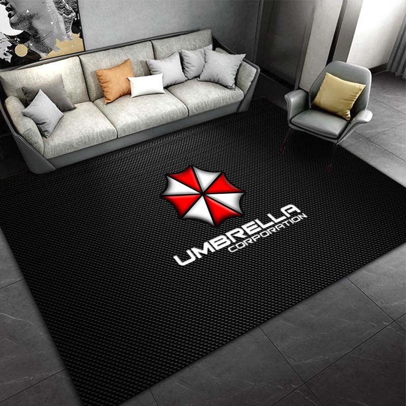 พรมปูพื้น กันลื่น ลายเกม Resident Evil Games Gamer Area Rug สําหรับตก ...