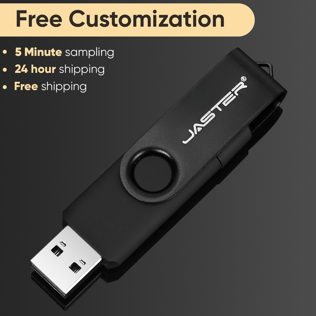 Jaster TYPC-C USB แฟลชไดรฟ์ 4GB ฟรีโลโก้ที่กําหนดเอง USB 2.0 Memory ...
