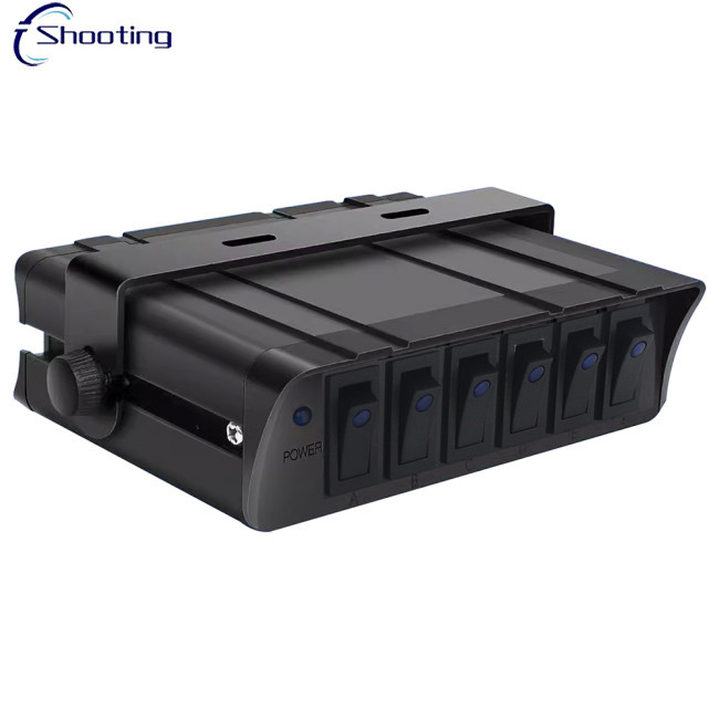 ขายร ้ อน! 6 Gang Marine Boat Rocker Switch Box, SPST On/Off Rockerสลับ ...