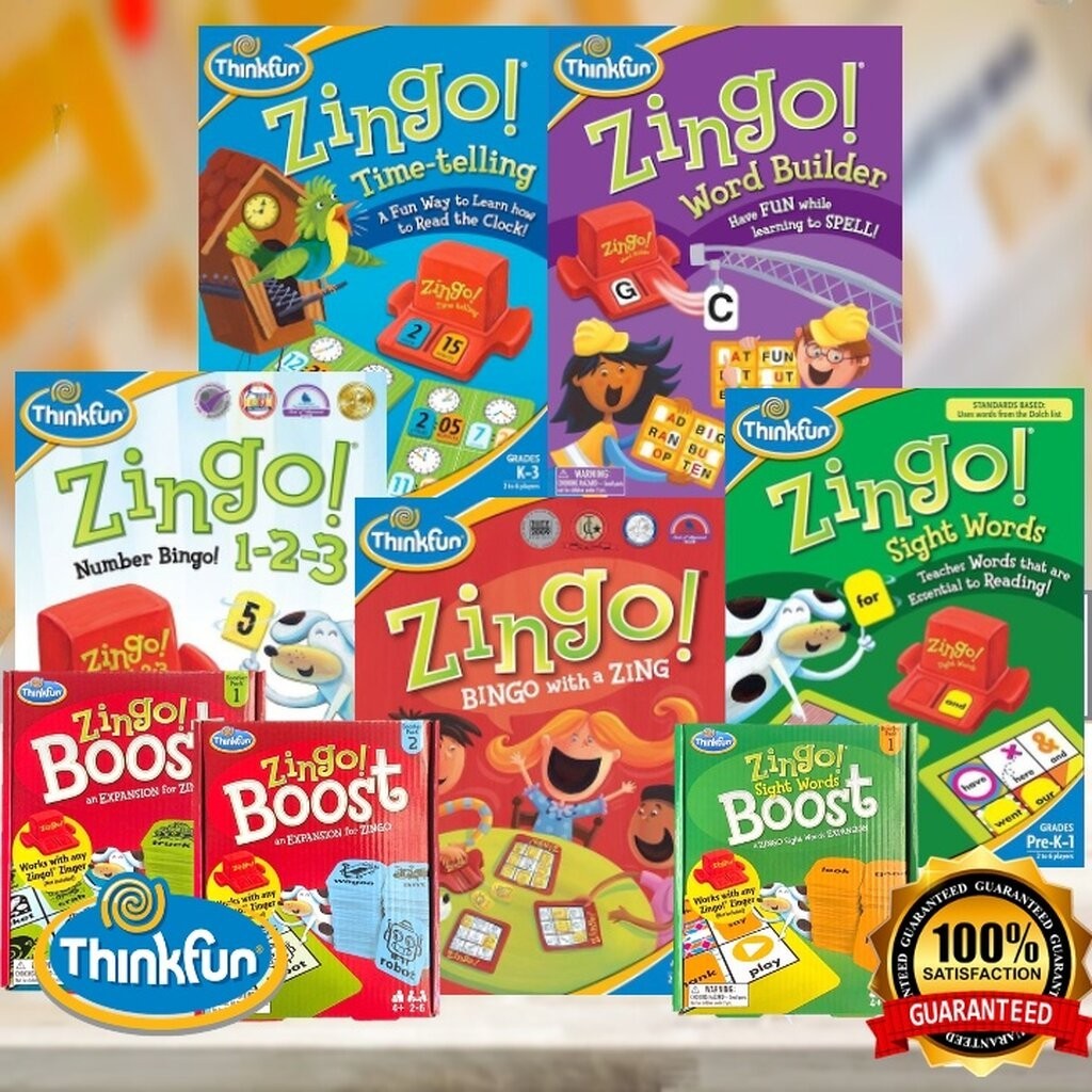 Zingo Bingo! / Numbers 1-2-3 / Sight words / Word builder / Time ...
