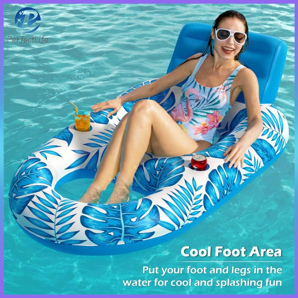 Inflatable Pool Floating Back Chair กีฬาทางน้ำอเนกประสงค์ Inflatable ...