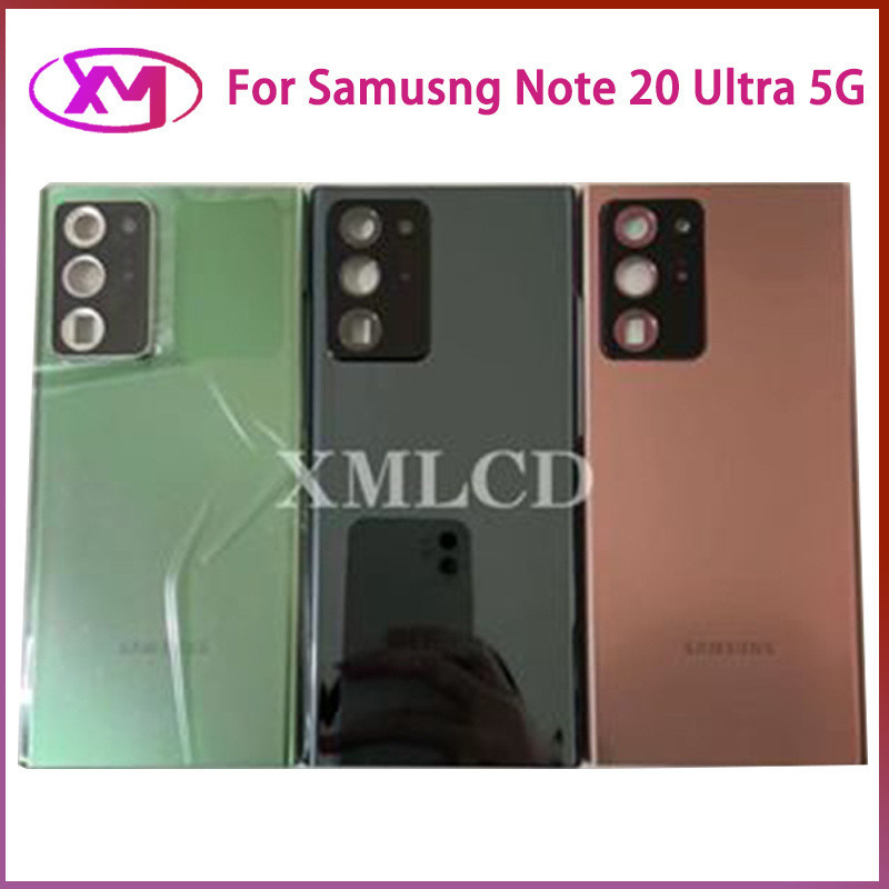 สําหรับ Samusng Galaxy Note 20 Ultra 5G N986F N986B ฝาหลังแบตเตอรี่แก้ว ...