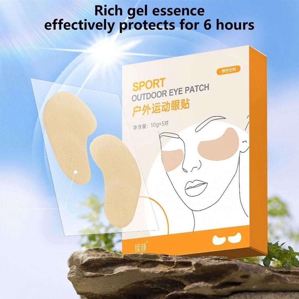 XUESHAN 5 คู่ UV Face Patch, Fresh Jelly Golf Sun Protection Sunpades ...