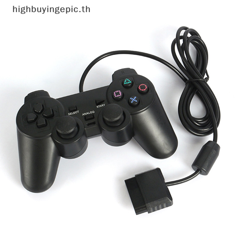 Heth 1pcs ใหม่ล่าสุดการเชื่อมต่อแบบมีสาย Gamepad สําหรับ Sony PS2 ...