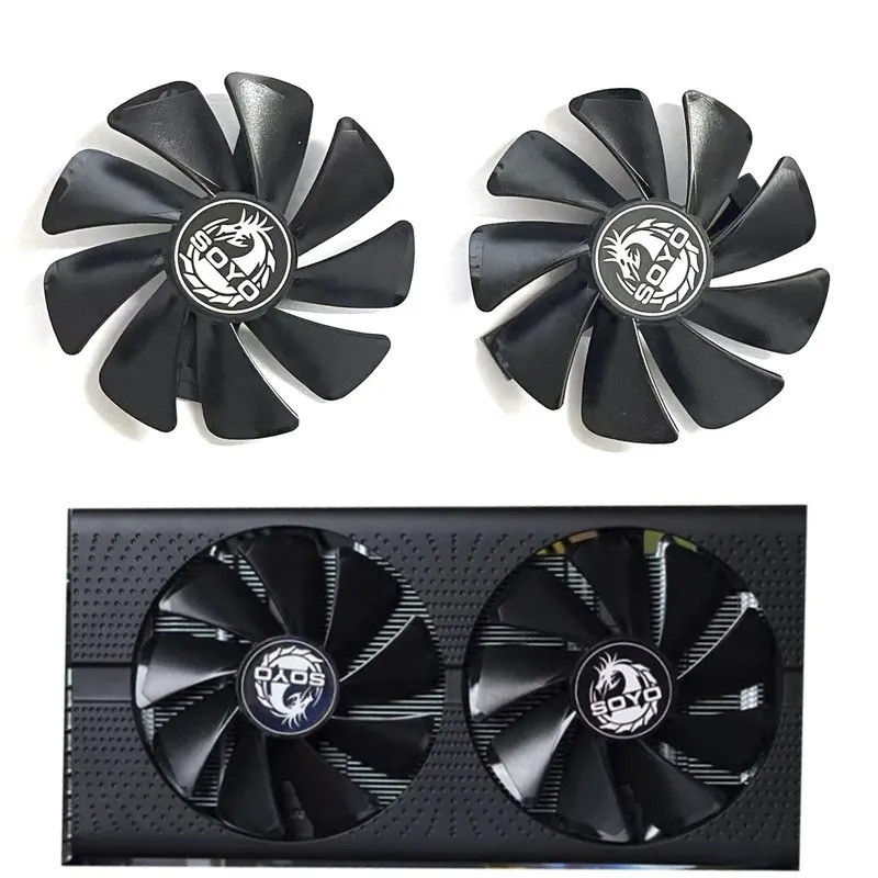 พัดลม GPU ใหม่ 95 มม.CF1015H12D DC 12V 0.45A RX 580 กราฟิกการ์ดอุปกรณ์ ...