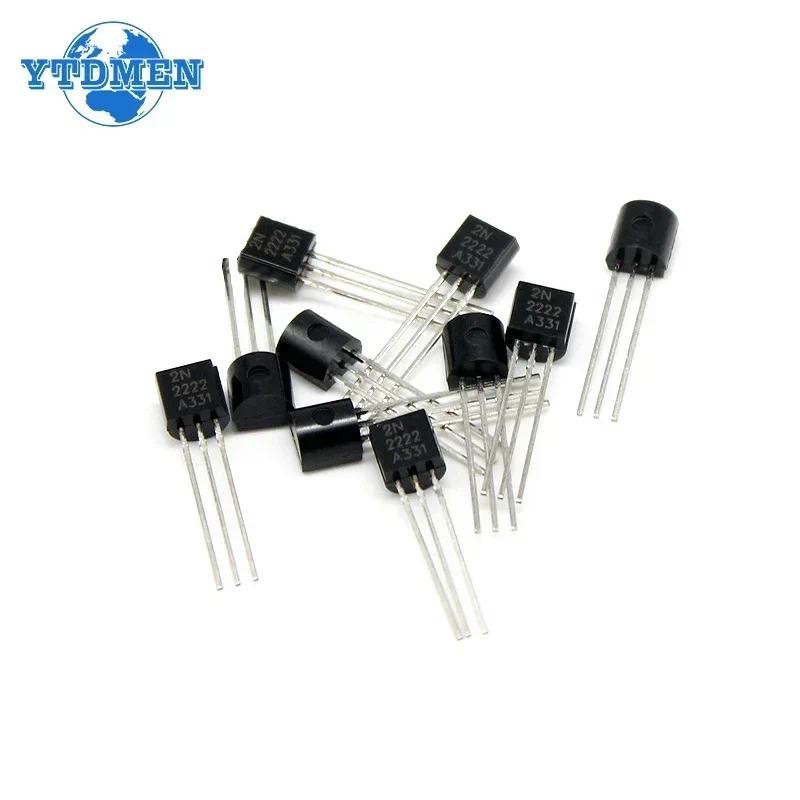 50pcs ชุดทรานซิสเตอร์ 2N2222 TO-92 NPN 30v 800MA ทรานซิสเตอร์ ...