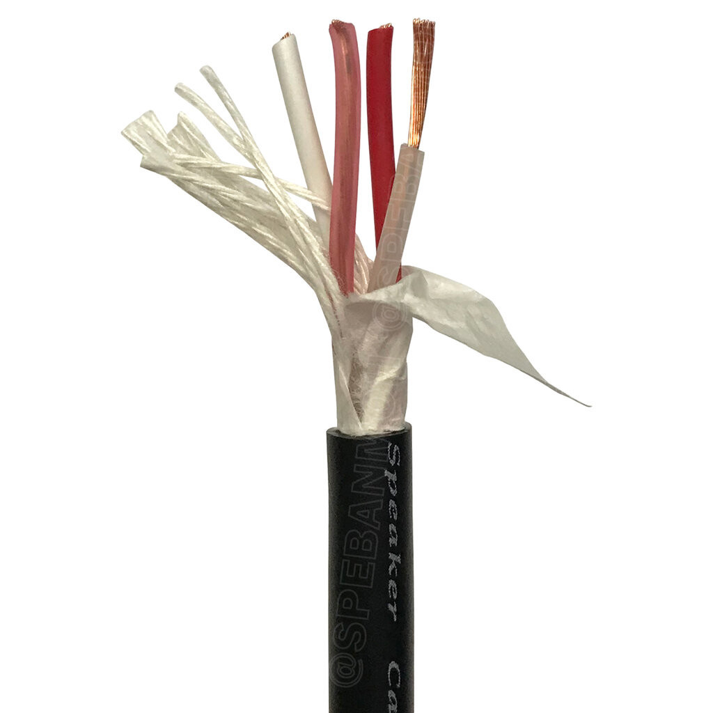 [ 1เมตร ] สายลำโพงคานาเร่ Bi-Wire Canare tar Quad 4 Core 4S6 สายลำโพง ...