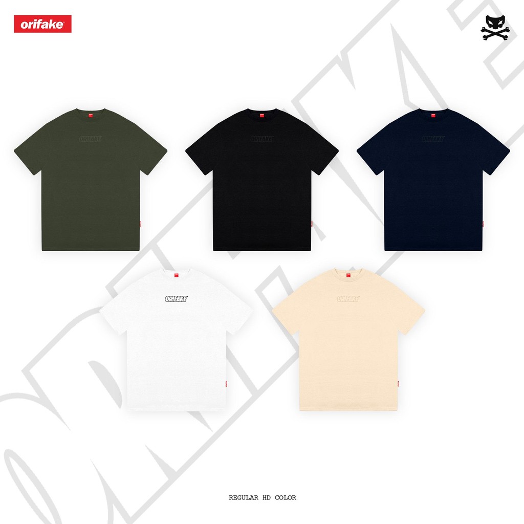 Orifake - เสื้อยืดปกติสี HD 200gsm | Shopee Thailand