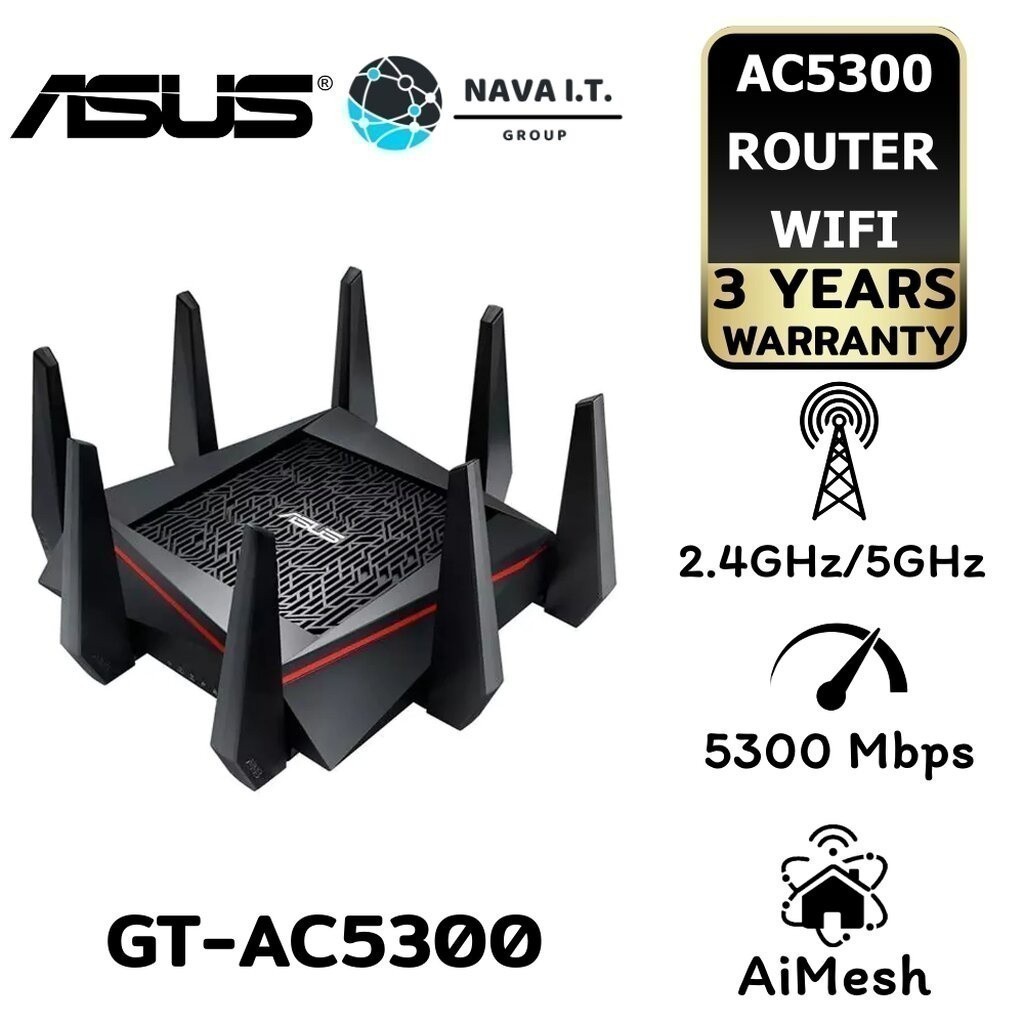 ⚡️กรุงเทพฯด่วน1ชั่วโมง⚡️ ASUS ROG AIMESH GT-AC5300 ROUTER (เราเตอร์ ...