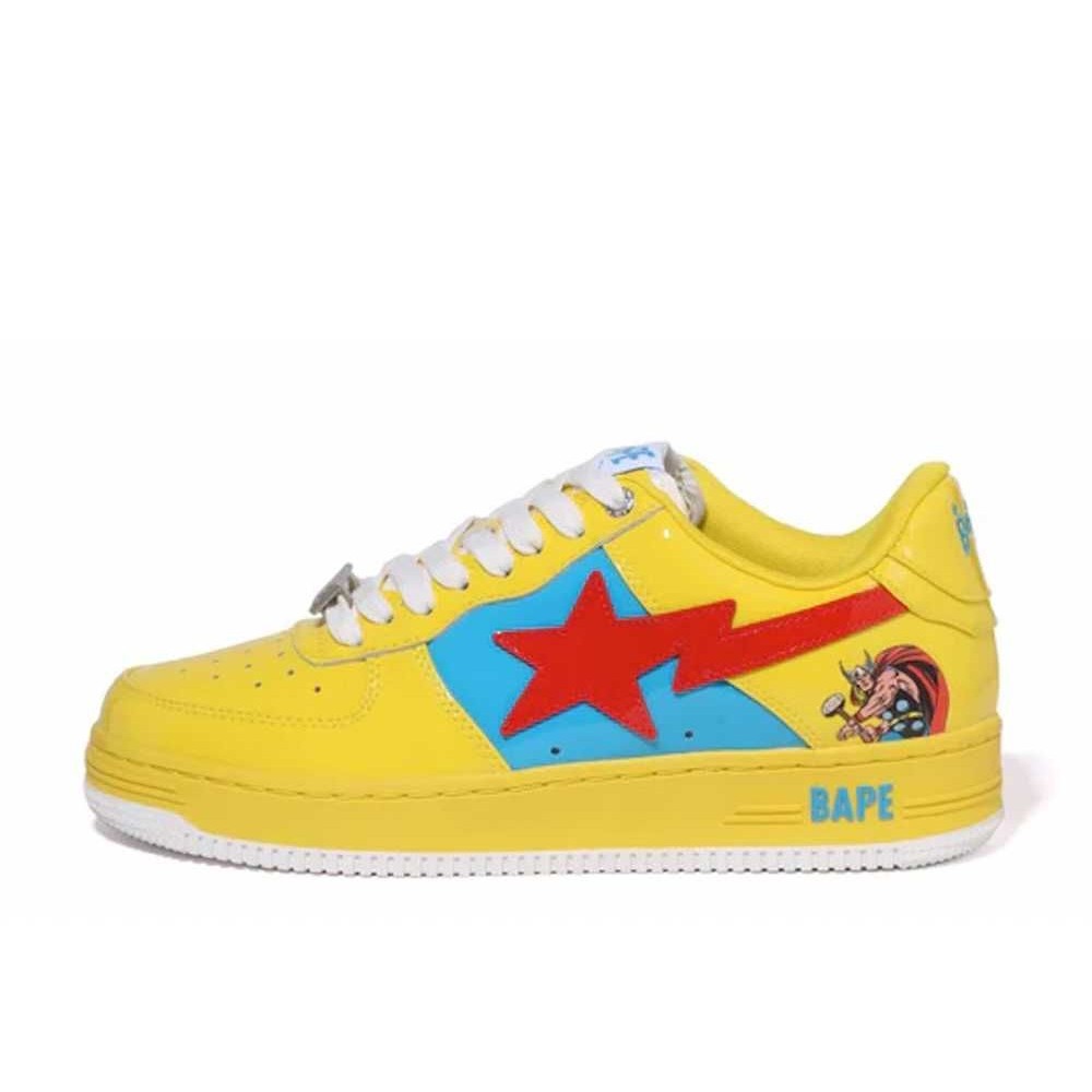 Marvel Comics × A BATHING APE®︎ BAPE STA Low Thor (2022) Unused ...