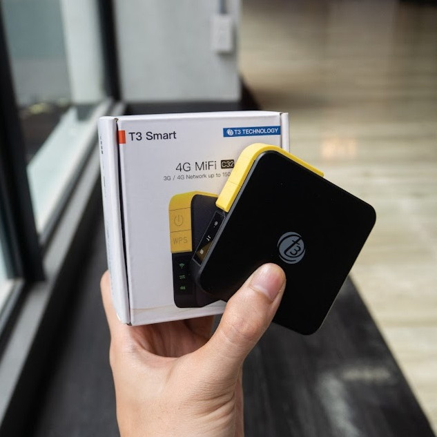 T3 Smart 4G MiFi C32 Pocket WiFi ตัวกระจายสัญญาณเน็ตแบบพกพา (Black ...