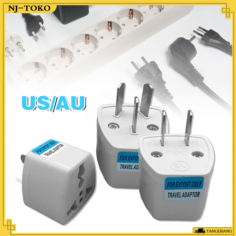 Travel Adapter Type A Type I Over Plug ปลั๊กไฟฟ้าสองขา 2 ขาแบน USA ...