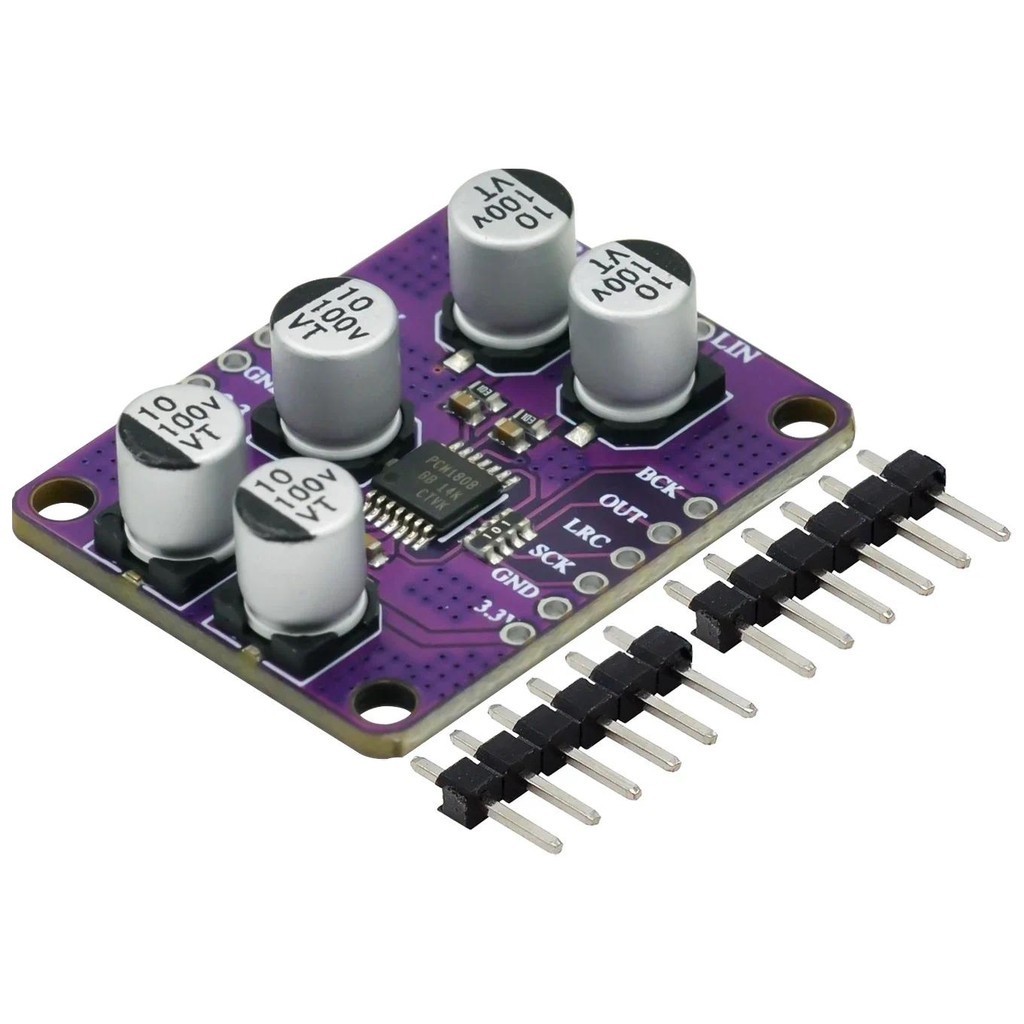 Pcm1808 5V 105dB SNR เสียงสเตอริโอ ADC Single-Ended Analog-Input ...