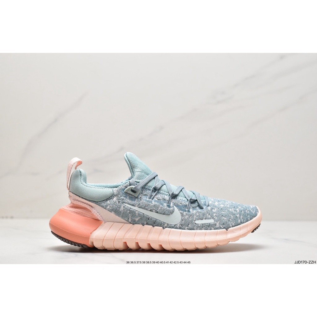 คุณภาพสูง [Real Standard NK ] ฟรี RN Flyknit 2018 Barefoot 5.0 Second