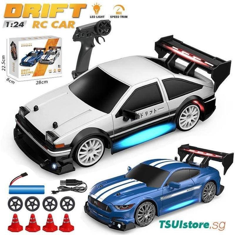 4wd 1/24 RC Drift Sport รถของเล่น GTR Ford Mustang AE86 รุ่น Off-Road ...
