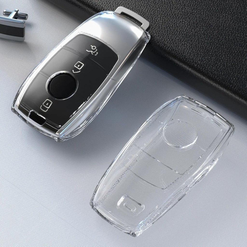 ขายร้อนtpuโปร่งใสกุญแจรถสําหรับmercedes Benz ECS GLC Class E200 E400 ...