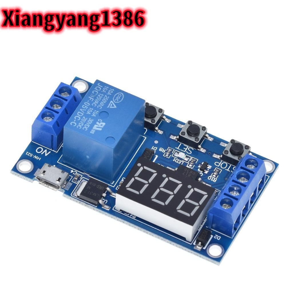 Dc 6-30V สนับสนุน Micro USB 5V จอแสดงผล LED อัตโนมัติรอบ Delay Timer ...