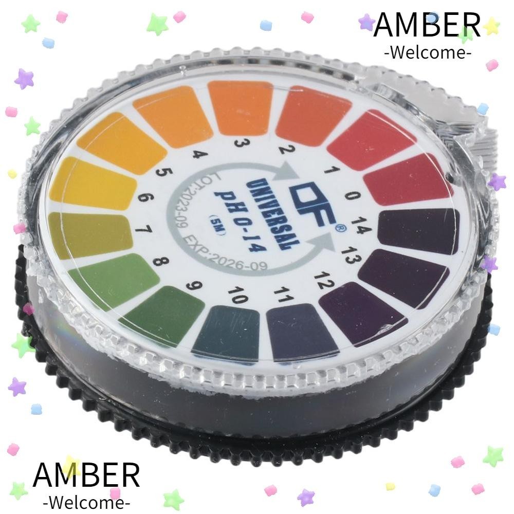 Amber 1/2 ม ้ วน PH Test Paper Strip roll,5m/roll PH 014 กระดาษทดสอบ