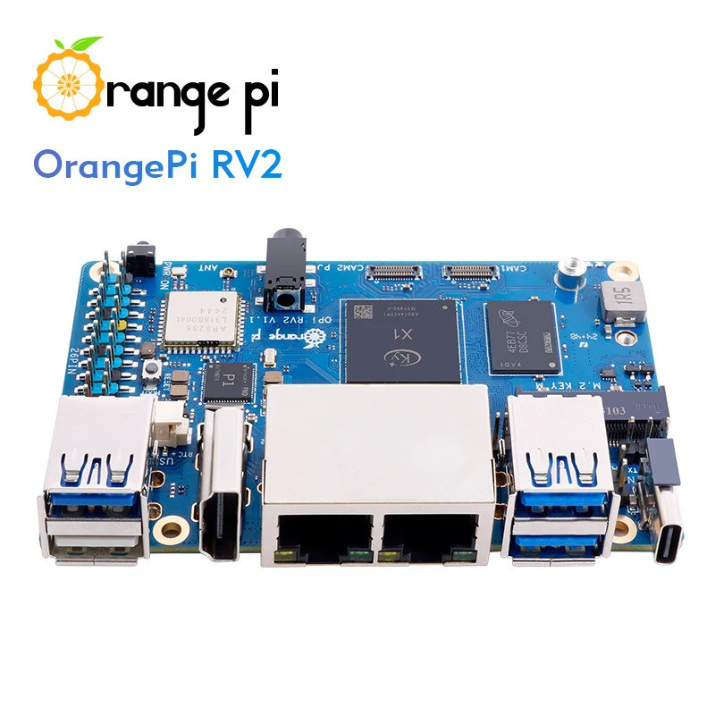 มีในสต็อกOrange Pi RV2 4GB LPDRR4X บอร์ดเดี่ยวคอมพิวเตอร์ ,8 Core RISC ...