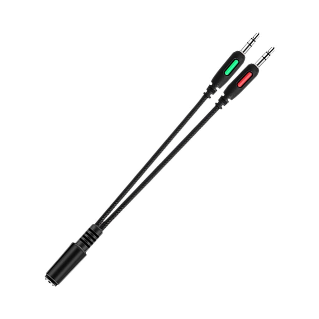 Y Splitter สาย 3.5 มม.หูฟังสเตอริโอ Y Splitter ชุดหูฟัง 3.5 มม.ไมโครโฟน ...