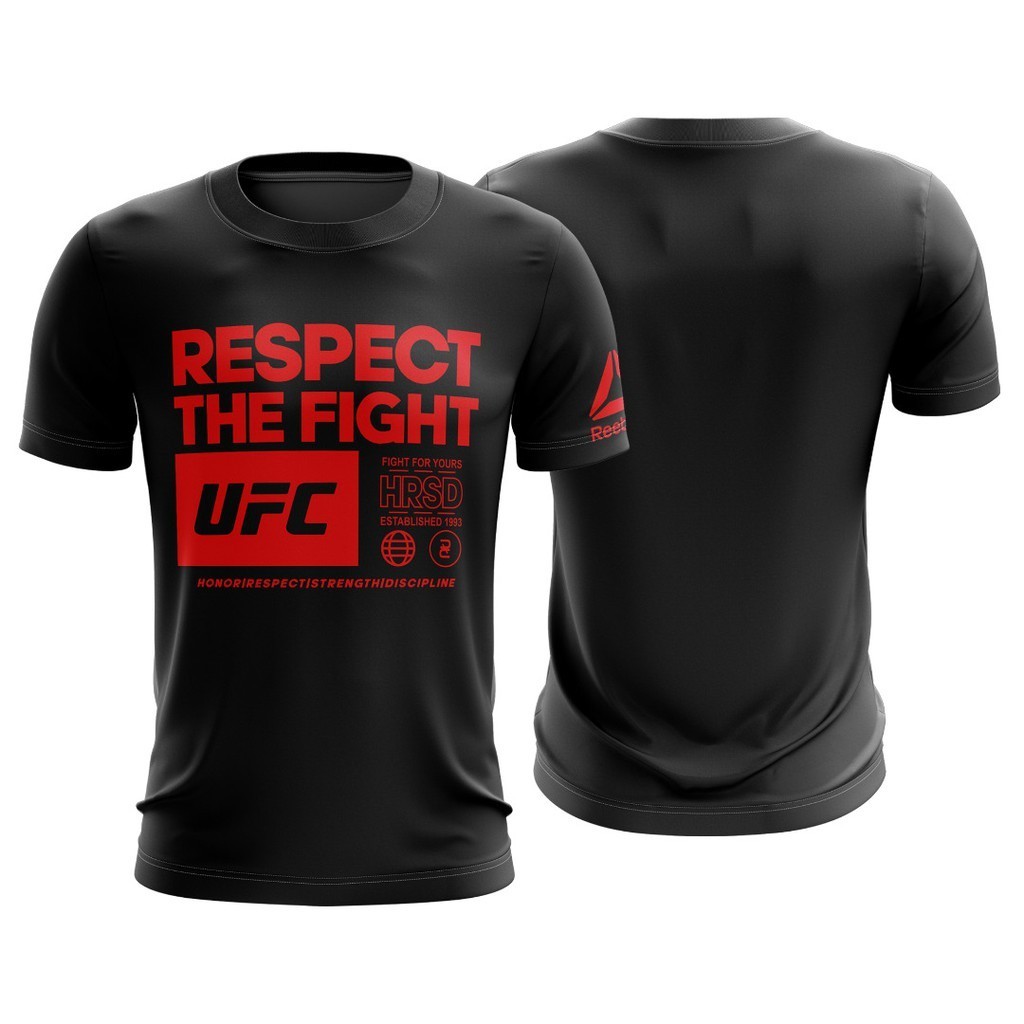 UFC Herren T-Shirt Kurzarm - 100% Baumwolle Casual Shirt